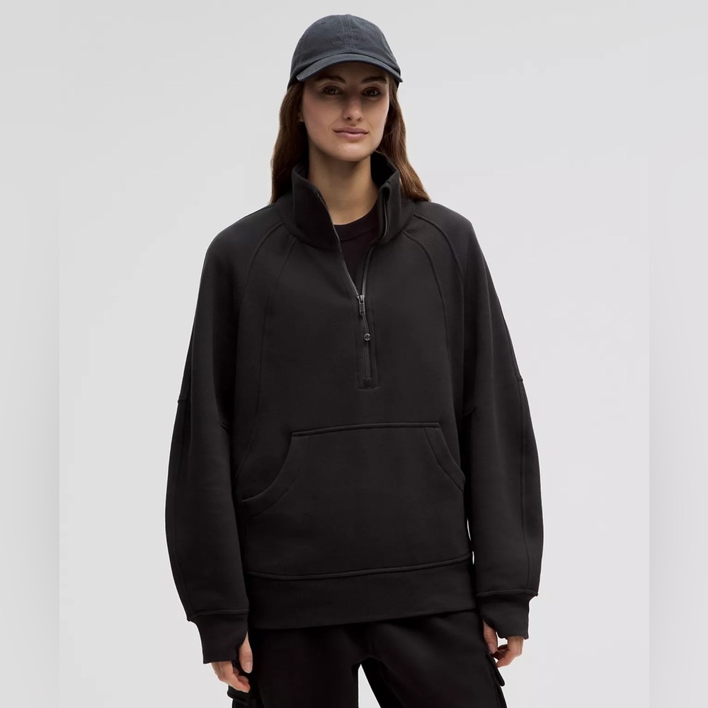Lululemon Scuba Oversized Funnel-Neck Half Zip Black M/L